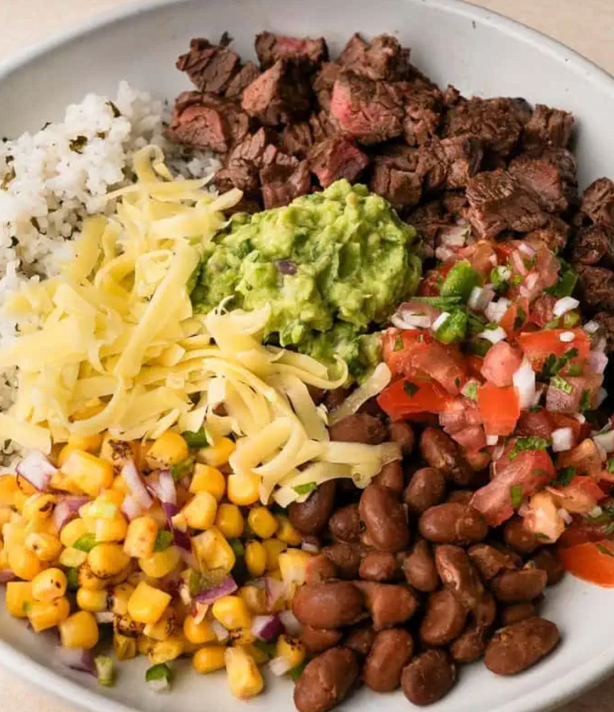 Burrito Bowl Menu