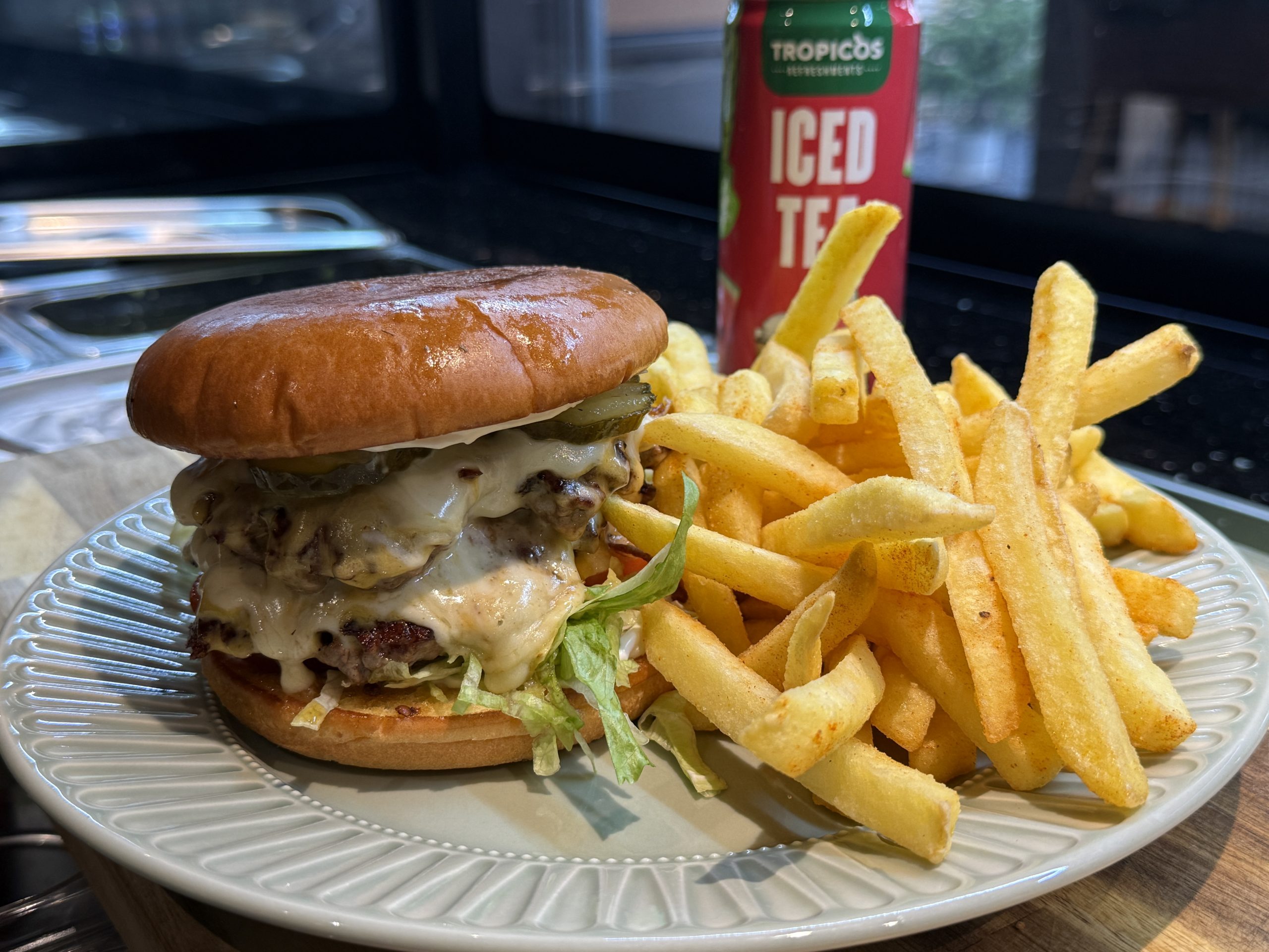 Double Cheese Burger Menu