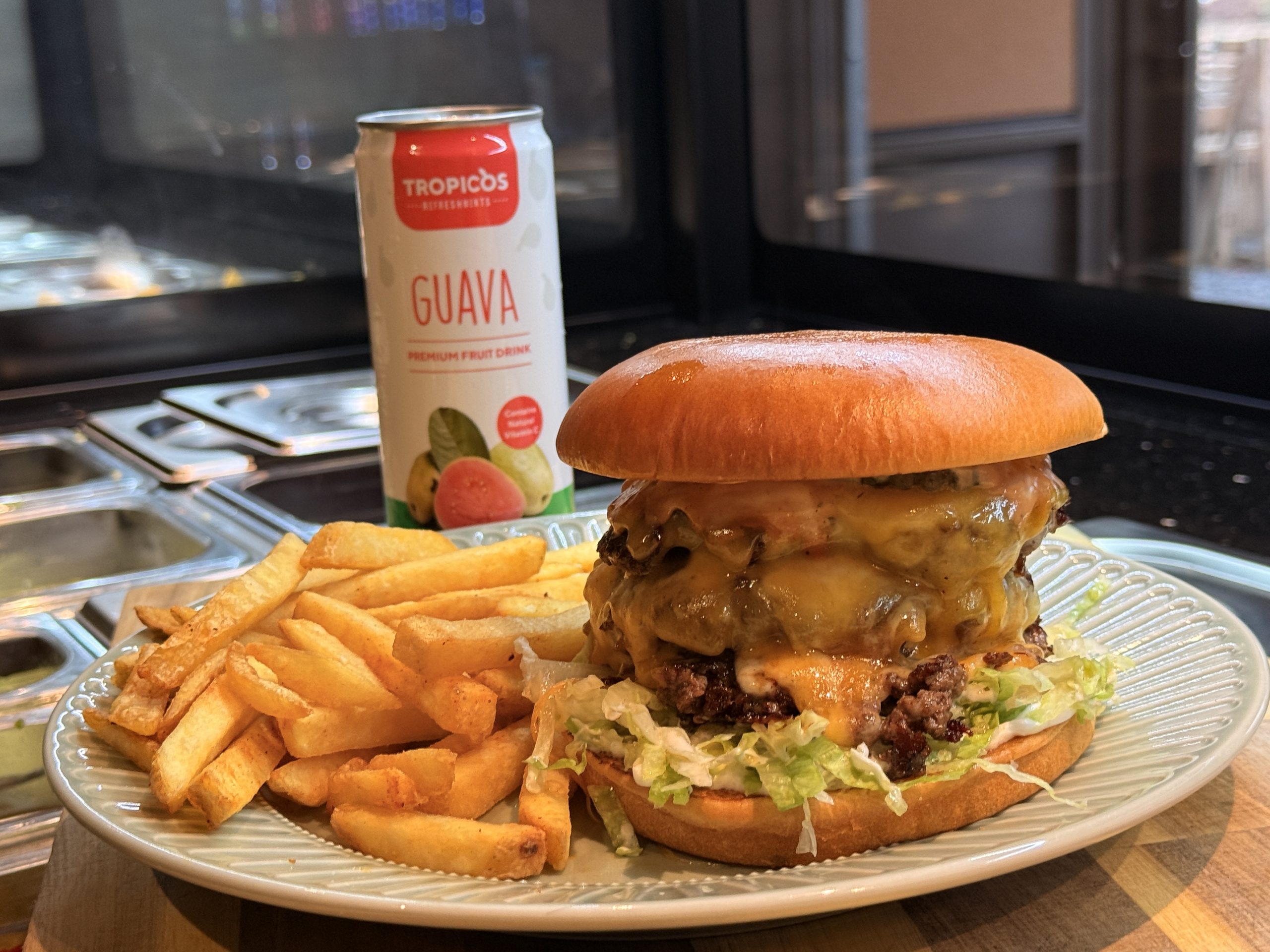 Triple Cheese Burger Menu