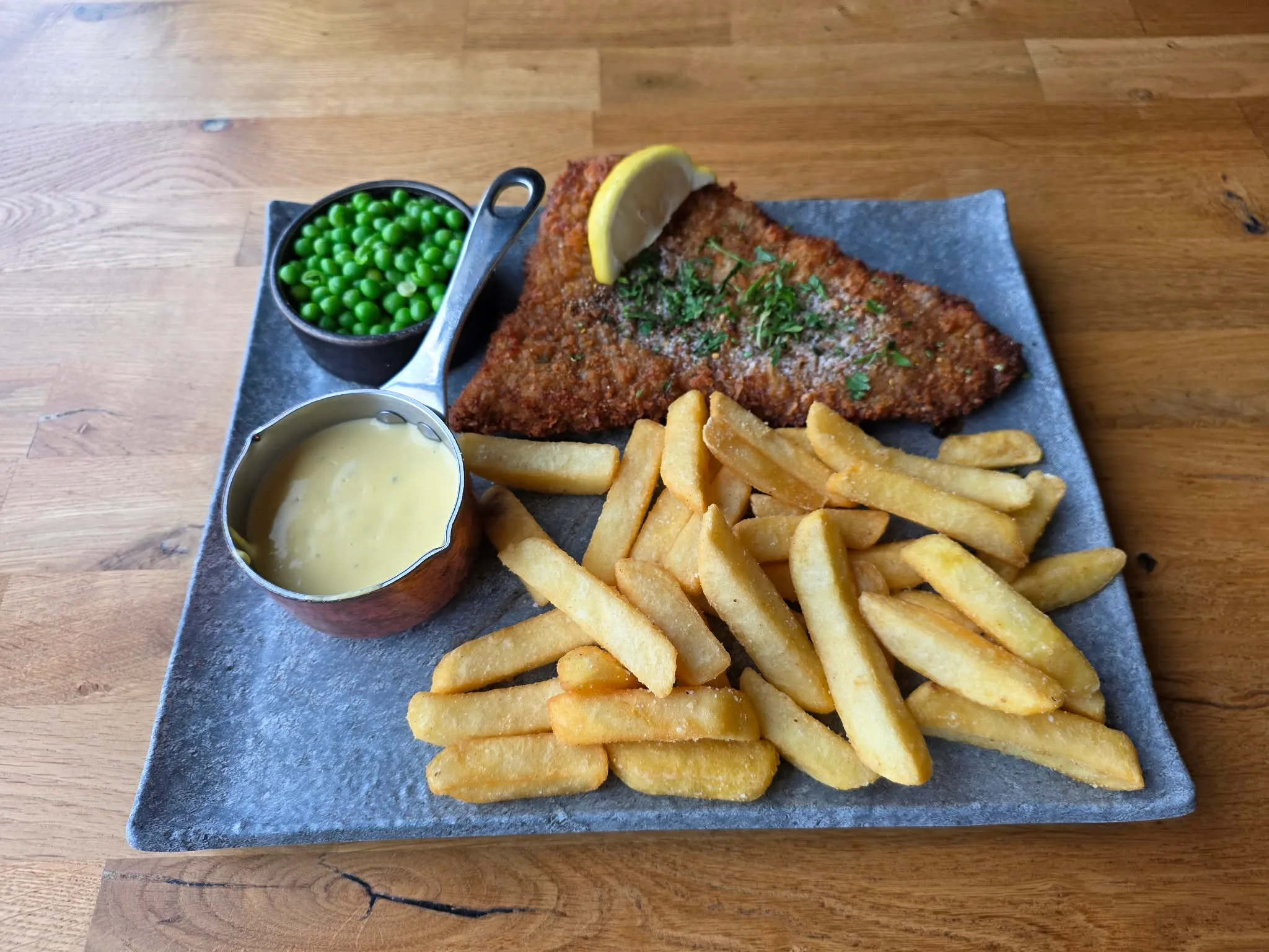 Take away: Kalve schnitzel